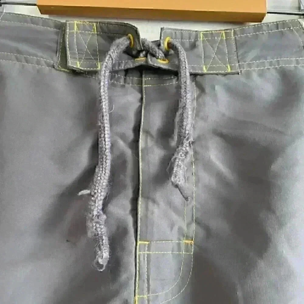 Green Dog Grey & Black Men’s Swim Shorts